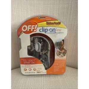 Off! Clip-on Fan Circulated Mosquito Repellent Refillable w/ 2 Refills Camoflage
